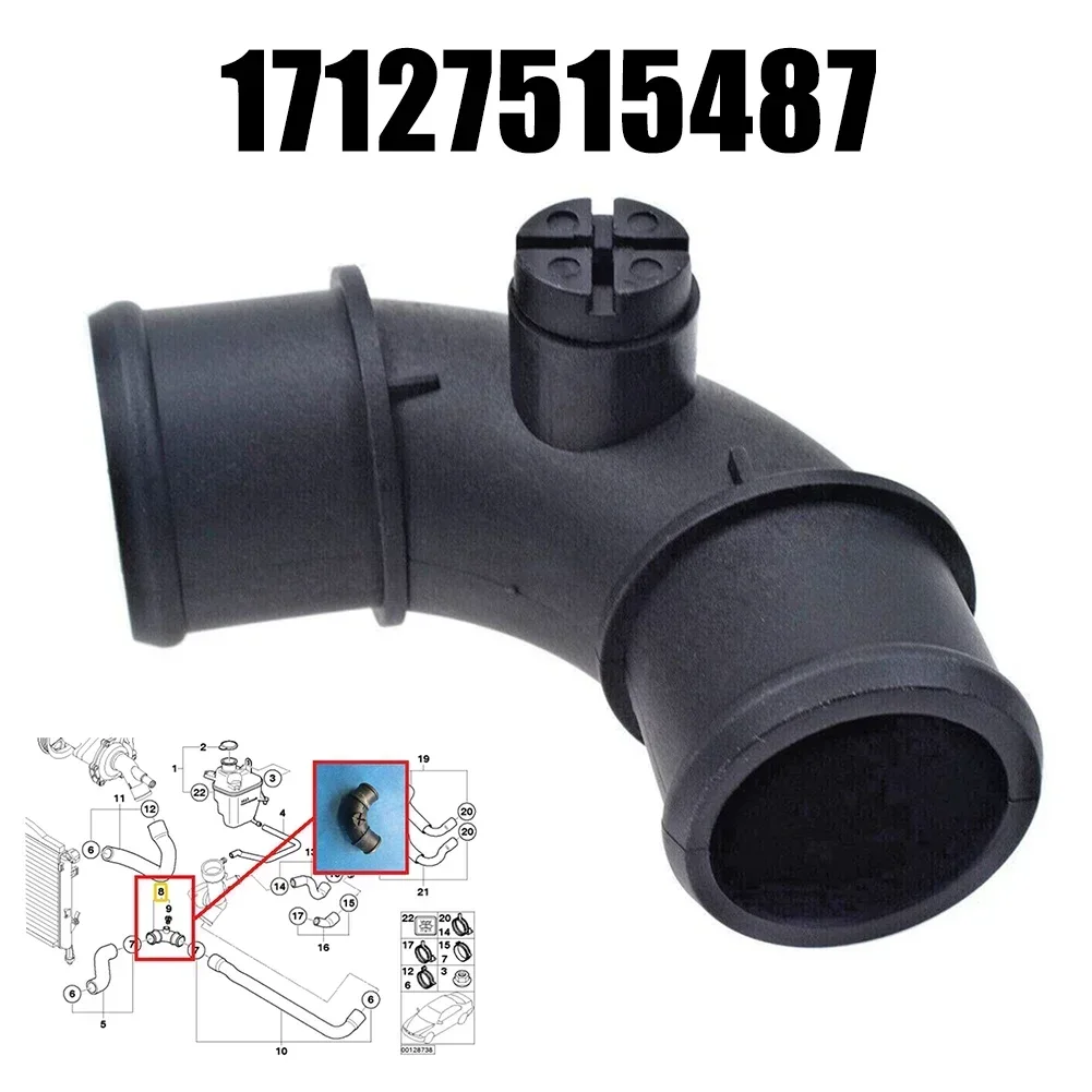 

1 × колено шланга радиатора охлаждающей жидкости подходит для BMW Mini R50 R52 R53 2001-2006 17127515487 Автомобильные аксессуары