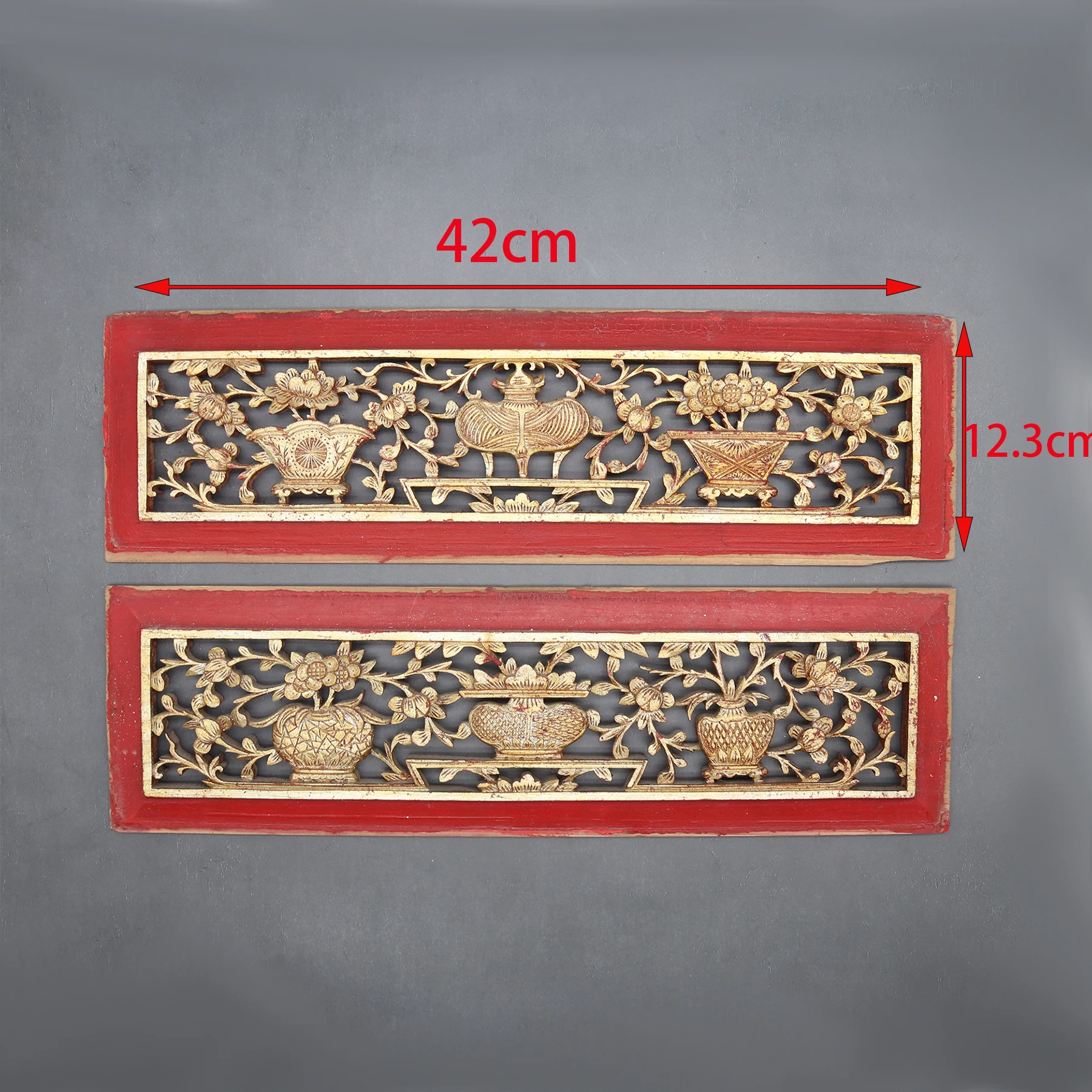 Деревянные резные панели Eastern Tide набор из 4 шт