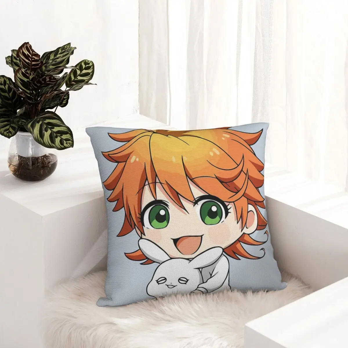The Promised Neverland-Чехол-наволочка для подушки дивана декоративные | Дом и сад