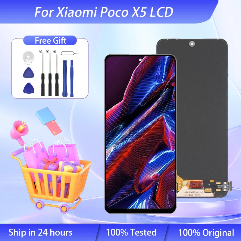 

Wholesale 6.67 Inch 22111317PG Display For Xiaomi Poco X5 Lcd Touch Panel Screen Digitizer Assembly Free Shipping With Tools