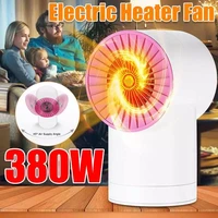380w shaking head silent portable electric mini fan heater desktop household wall handy heating stove radiator warmer machine