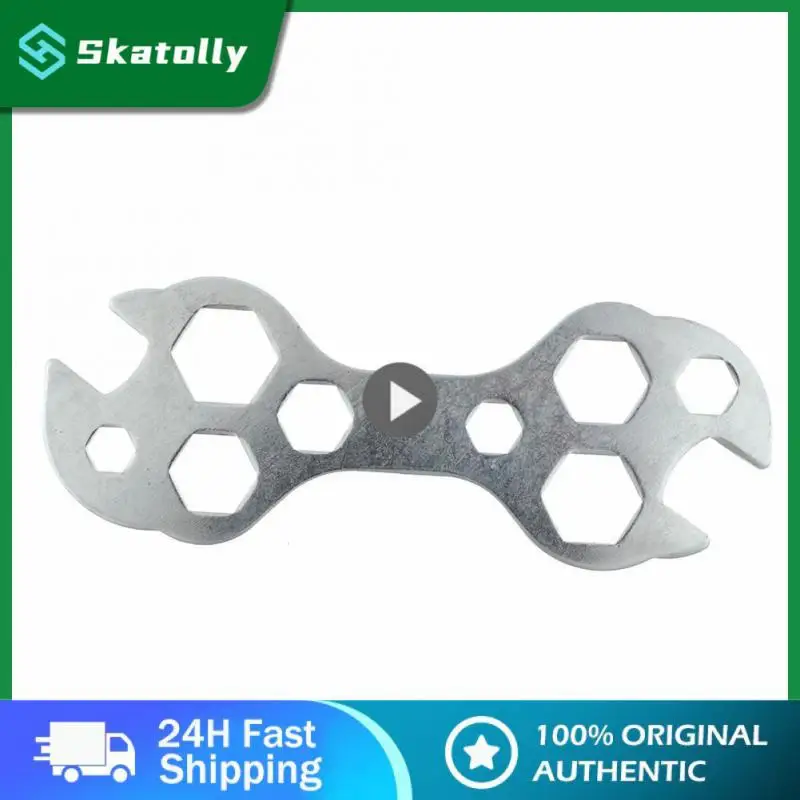 

Серебряный шестигранный винтовой ключ с несколькими отверстиями, идеальный дизайн, многофункциональное оборудование для реконструкции, оцинкованная сталь 8-17 мм, 8 размеров