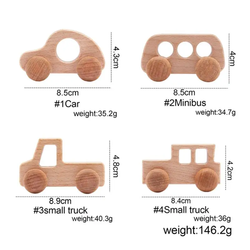 

Deciduous Teeth Exercise Not Stained Natural And Smooth Bagged Building Blocks Early Education Toys Beech Car Children's Toys