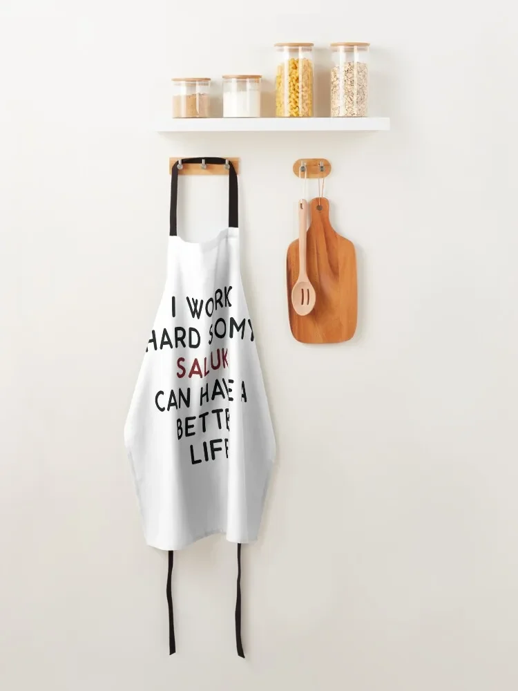 Фартук для владельца собаки Салюки забавный фартук с надписью кухонные