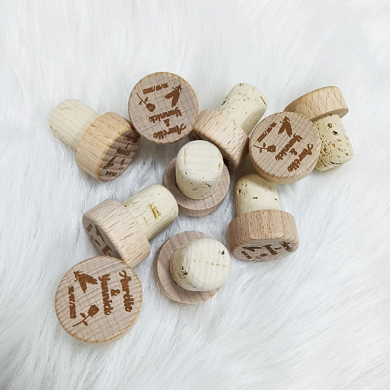 

Personalized Name Wine Bottle Cork T Shaped Cork Plugs for Wine Cork Champagne Stopper Wine Gifts Bar Tools Wedding Favors