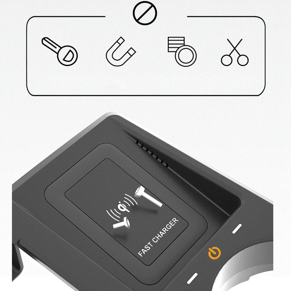 15 Вт автомобильное беспроводное зарядное устройство Qi для телефона панель