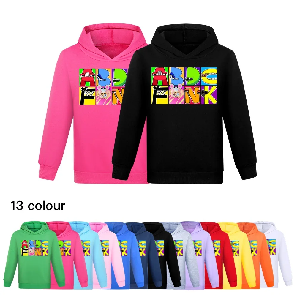 

Autumn Kids Clothes Long Sleeves Hoodies Sweatshirts Fashion Alphabet Lore Girl Boy Cotton Hip Hop Hoody Casual Jacket Tops