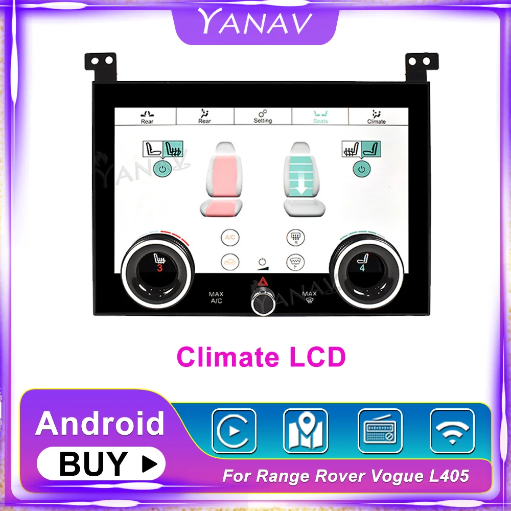 

For Land Rover Range Rover Vogue L405 2013-2017 Car Climate LCD AC Panel Touch Screen Air conditioning Screen Dashboard