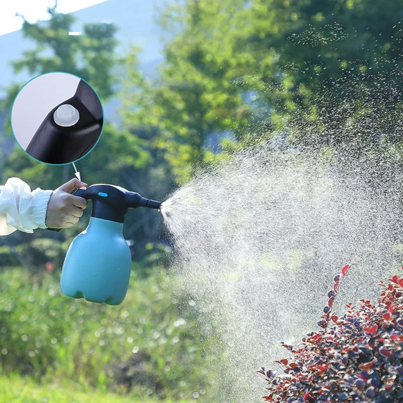 

1.5L Electric Spray Bottle USB Rechargeable Automatic Watering Can Household Sprayer With Adjustable Nozzle