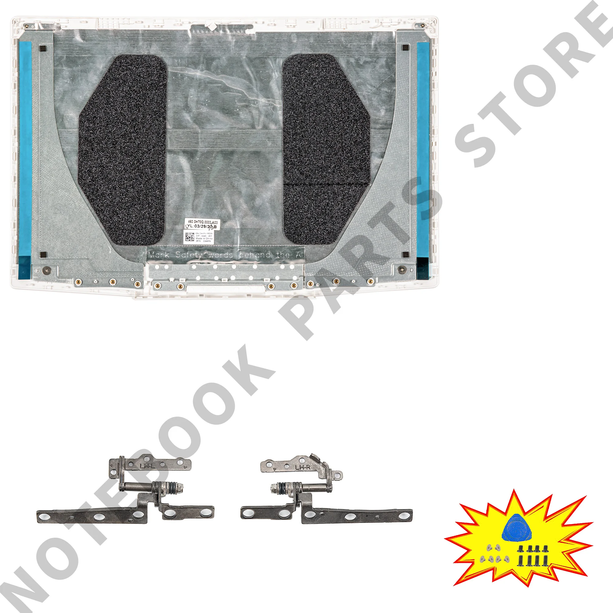 Новые детали для G Series G3 3590 P89F задняя крышка ЖК-дисплея 03HKFN Bezel 07MD2F петли ноутбука