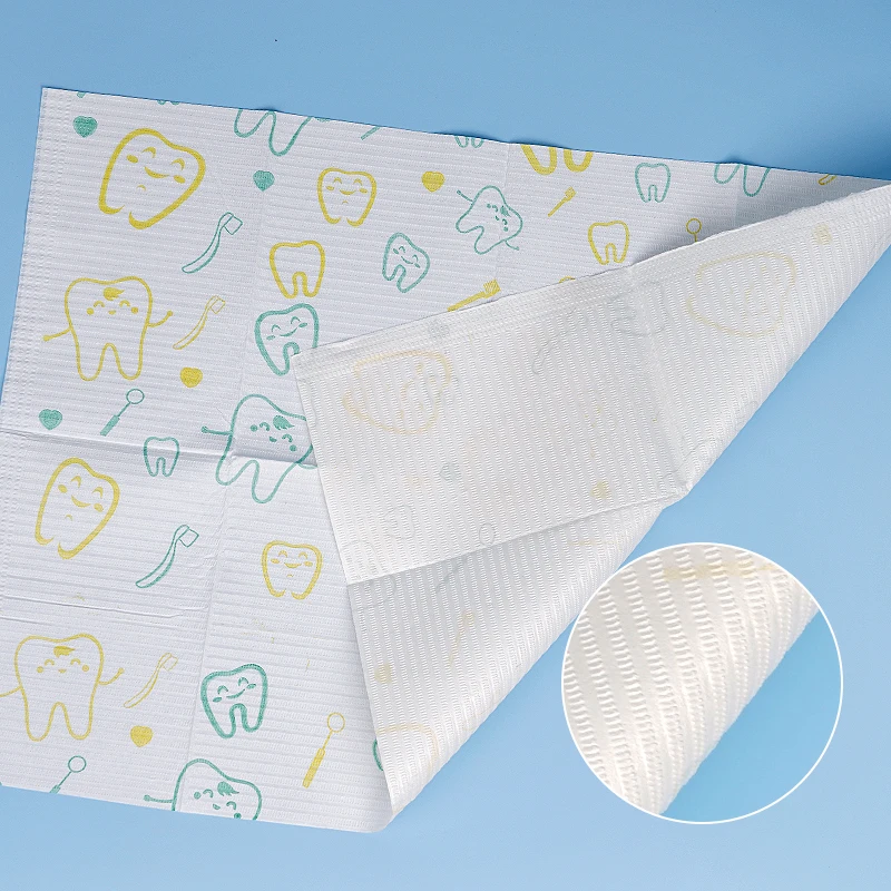 Одноразовый стоматологический нагрудник-шарф 10 шт. водонепроницаемый бумажный