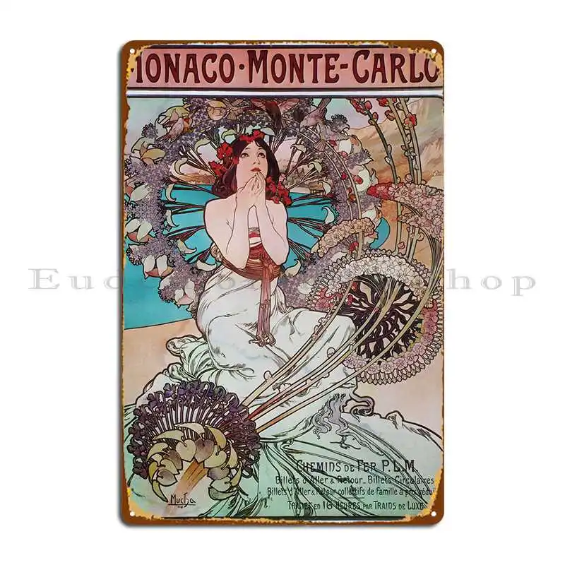 

Винтажный металлический плакат Alphonse Fly в стиле художественного интерьера для кухни