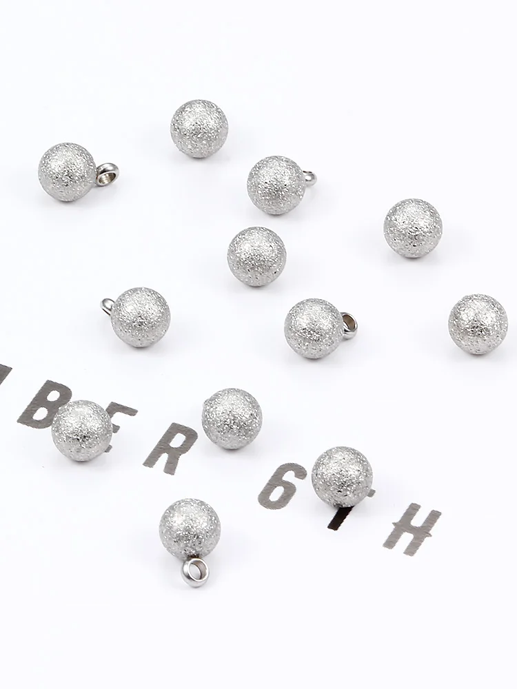 Матовые бусины из титановой стали сварочное кольцо кулон ювелирные аксессуары