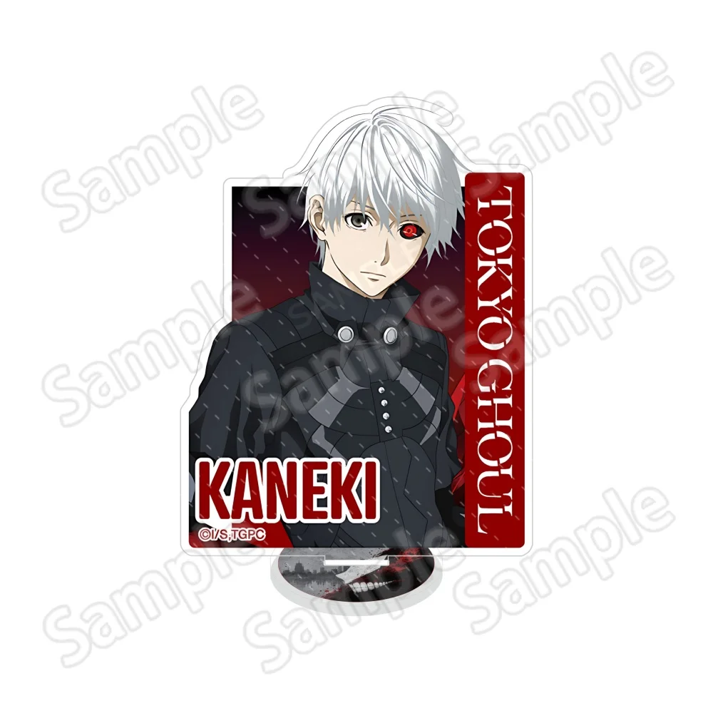 Фото Акриловая подставка-брелок 15 см по аниме Tokyo Ghoul: Канеки Кен, Джузо Сузуя, Аято Киришима. Настольное украшение, коллекционный подарок. №3