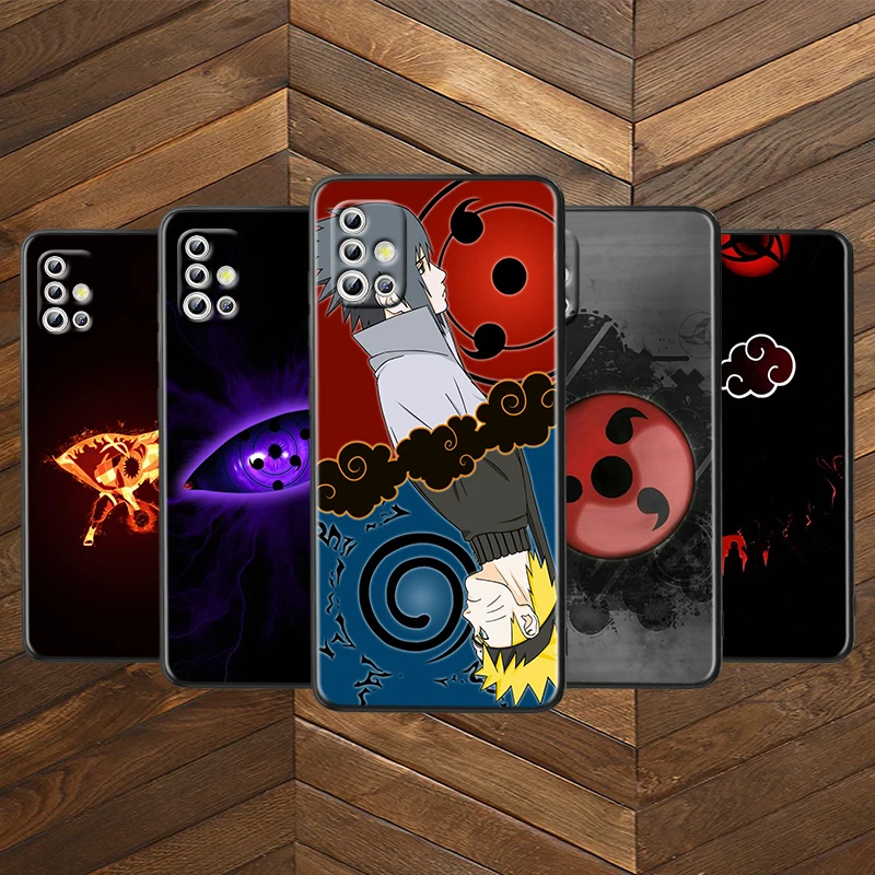 

Naruto LoGo Fashion for Samsung Note 20 S20 Ultra Plus A91 A71 A51 A41 A31 A21 A21S A11 Bright Black Phone Case