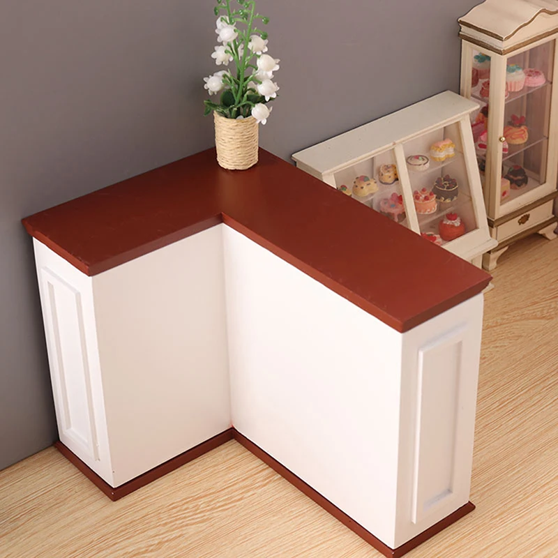 

Miniature Dollhouse Bar Cabinet Fireplace Shelf Furniture Decor Holder Rack Play Kitchen Toy Doll Accessories