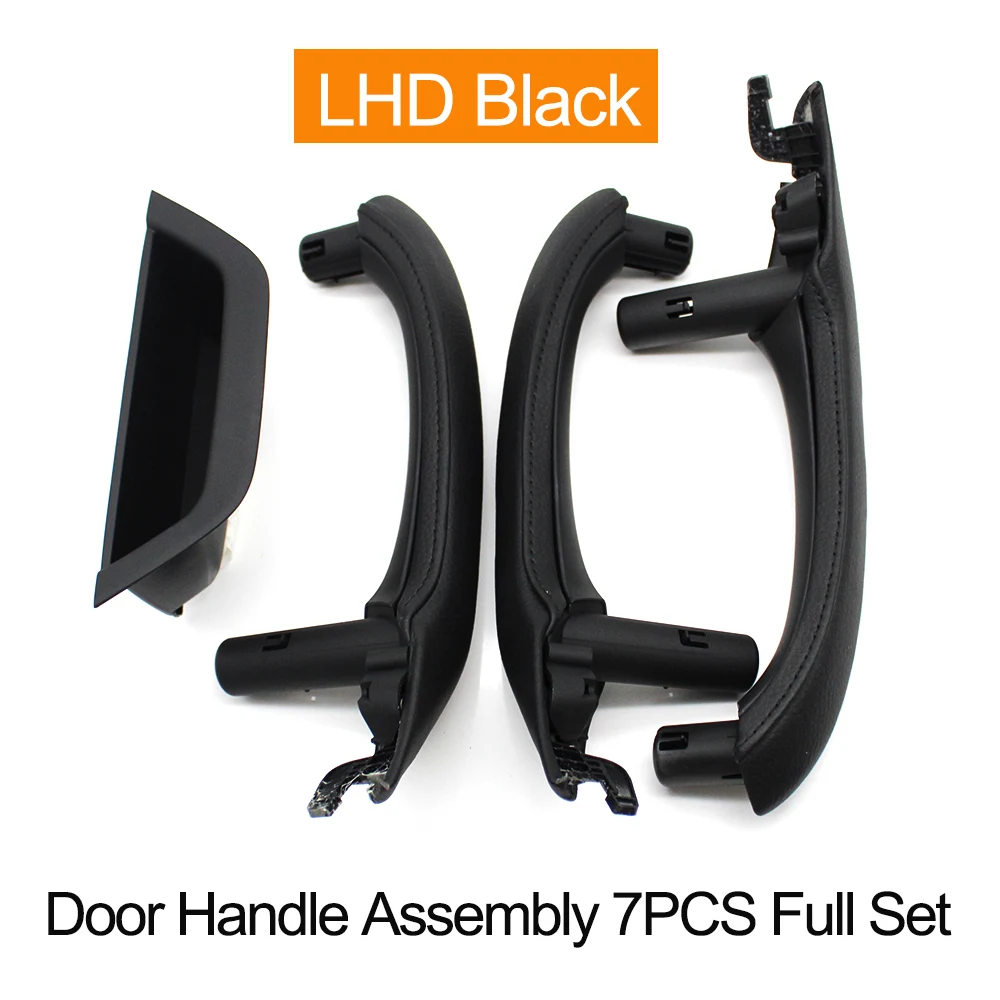 

7 шт. LHD RHD автомобильная ручка для межкомнатной двери с ручкой, внешняя крышка, отделка в сборе, замена для BMW X3 X4 F25 F26