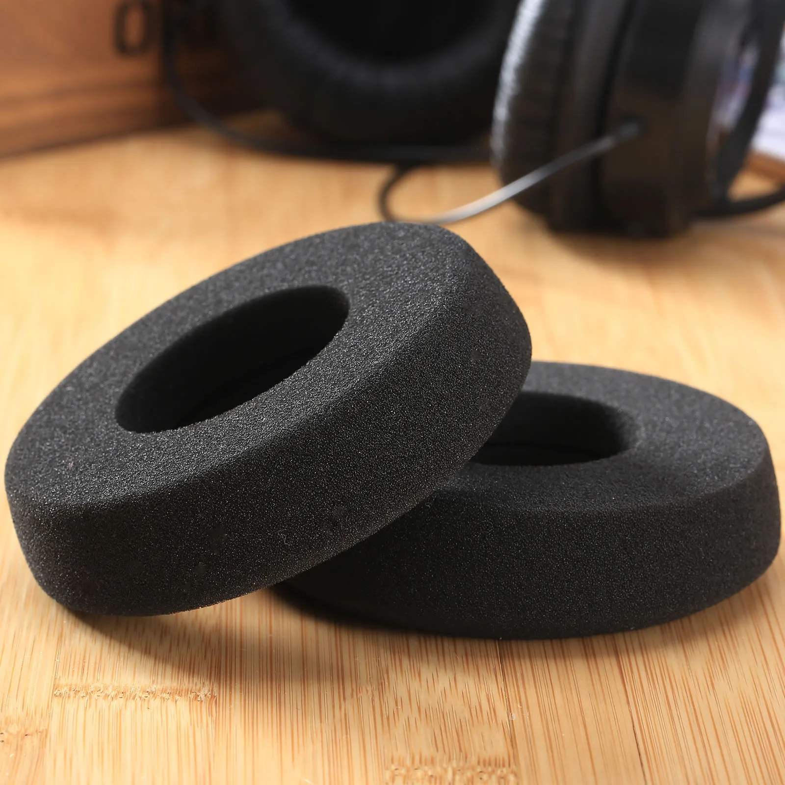Фото Полые амбушюры для наушников, подходящие для GRADO SR60/SR60I/SR80/SR80I/SR125/125I/225/225i/325/325/325i/Alessandro M1/M2/MPRO, черная губка №3