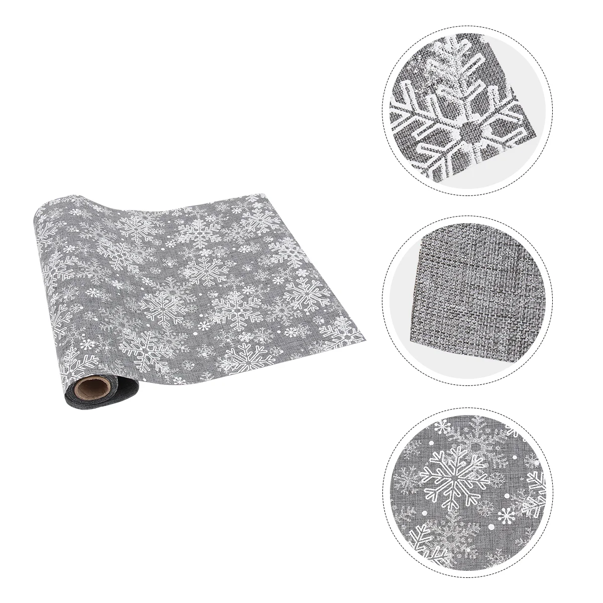 

Table Christmas Runner Tableclothsnowflake Cloth Decor Runners Decoration Tree Printeddining Scarfscarves Dresser Cloths