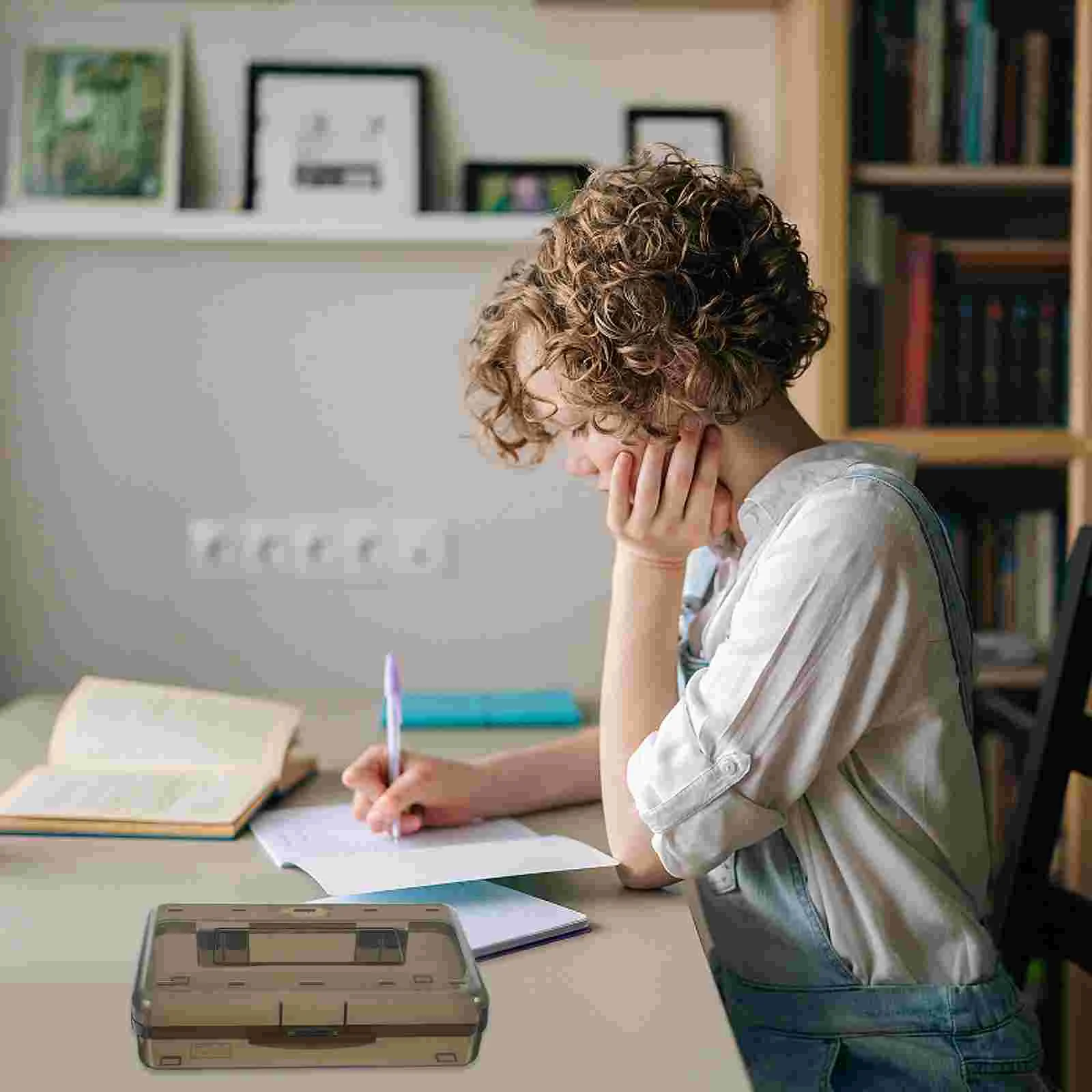 

Box Portable Case Organizer Plastic Container Storage Holder Student Containers