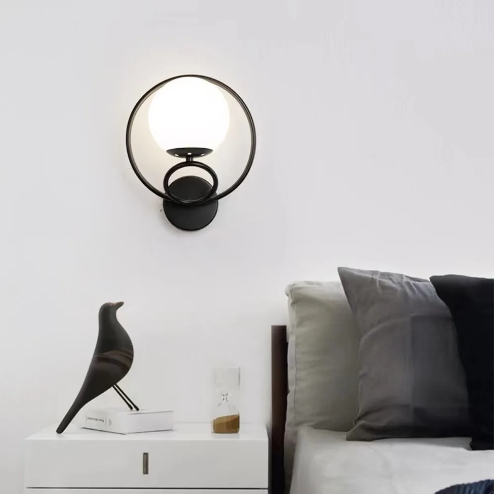 

Современная настенная лампа в скандинавском стиле, минималистичные светодиодные светильники для гостиной, спальни, лестницы, украшение для дома, прикроватное бра