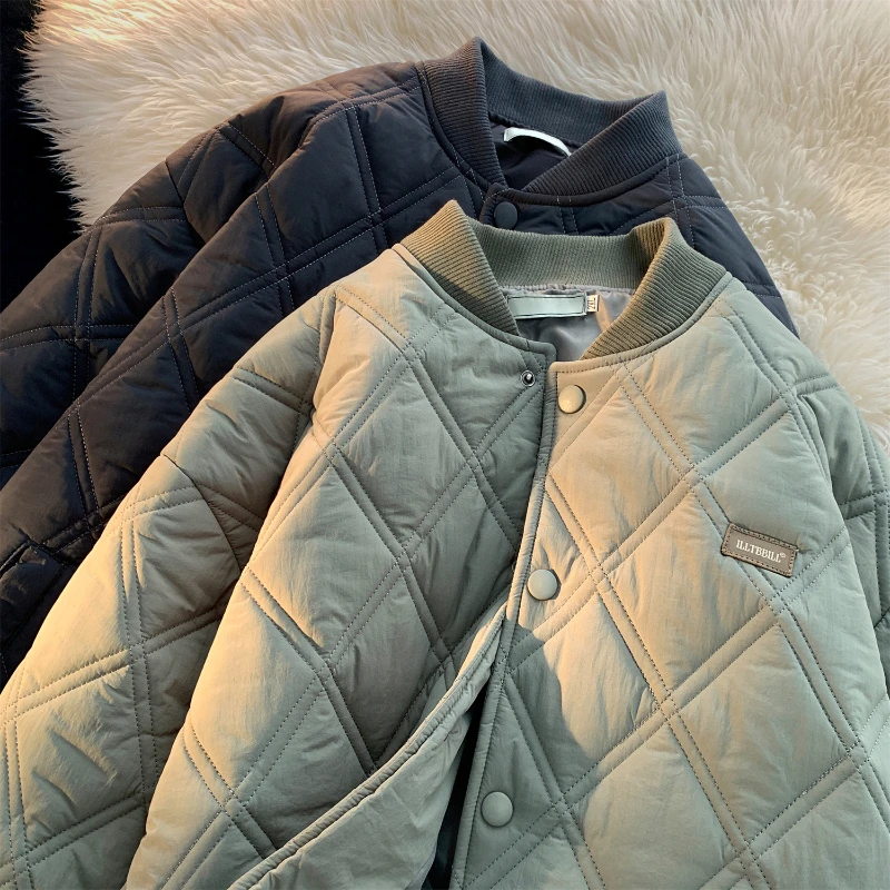 

Men's Winter American High Street Fashion Winter Oversize Cotton Oversize Coat