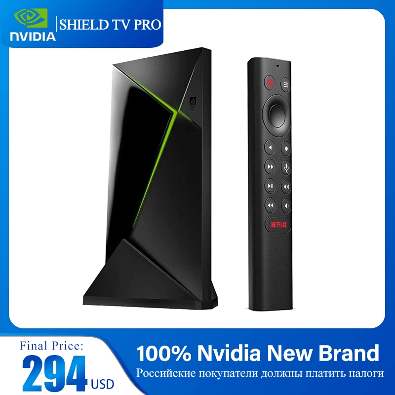 NVIDIA SHIELD TV Pro - 4K HDR потоковый медиаплеер Высокая производительность Dolby Vision 3 Гб RAM