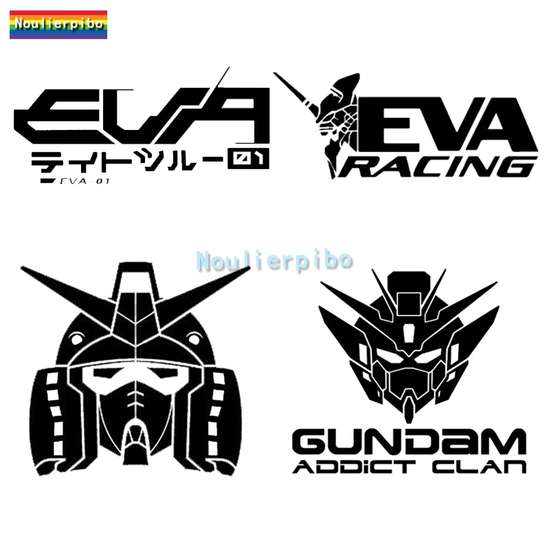 

Creative Car Stickers Evangelion Gundam PVC Car Bumper Window Trunk Motorcycle Helmet Trolley Case Vinyl Die Cut Decal