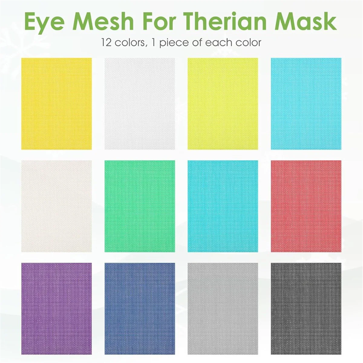 12 шт. сетка для глаз 7 9x5 9 дюймов DIY Therian Mask материал комплект пластиковые сетчатые