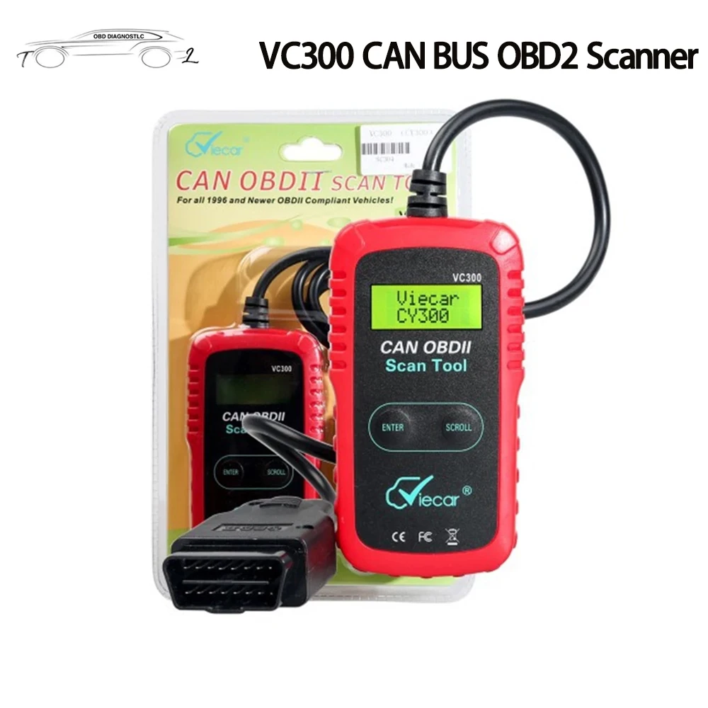 

Автомобильный сканер VC300 CAN BUS OBD2, считыватель кодов, диагностический сканер с поддержкой протокола J1850