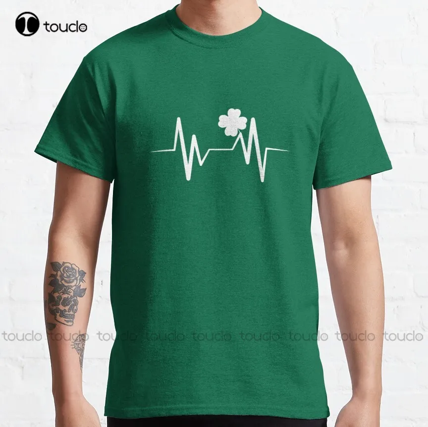 

Lucky Irish Heartbeat For St Patricks Day Celebration And St Patricks Day Teacher - Luckiest Music Teacher Ever T-Shirt Xs-5Xl