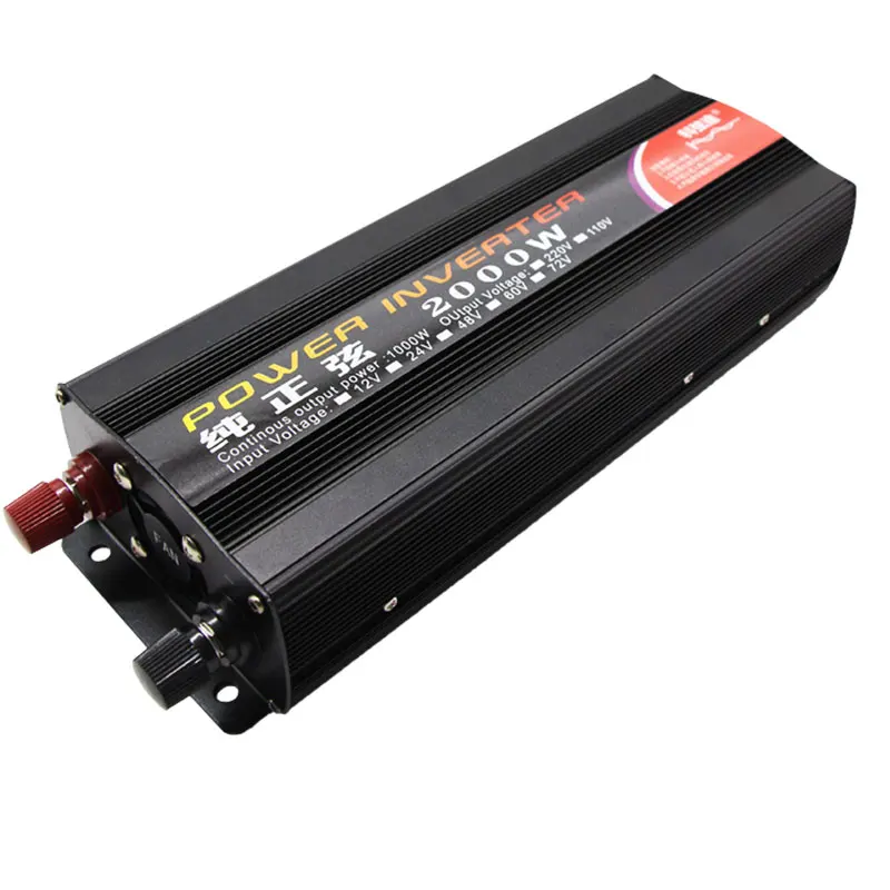 

2000W Pure Sine Wave Power Inverter DC12V 24V to AC220V 50Hz 60Hz Inverter Converter For Car Voltage Transforme