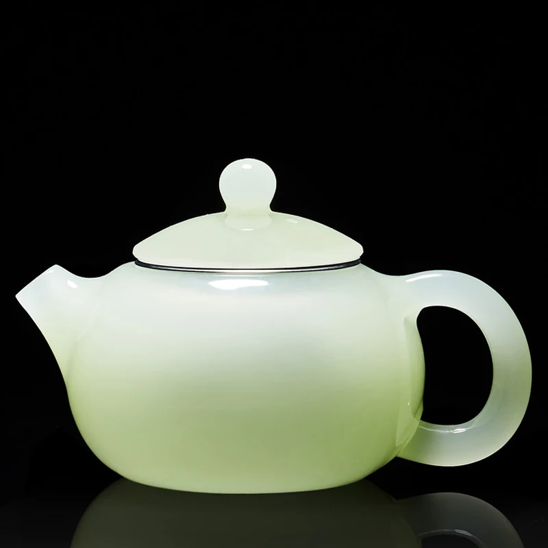 

200ml Jade Porcelain Teapot Tea Maker Chinese Kung Fu Tea Set Teaware Drinkware Collection Crafts Puer Xishi Pot Teapots Gift