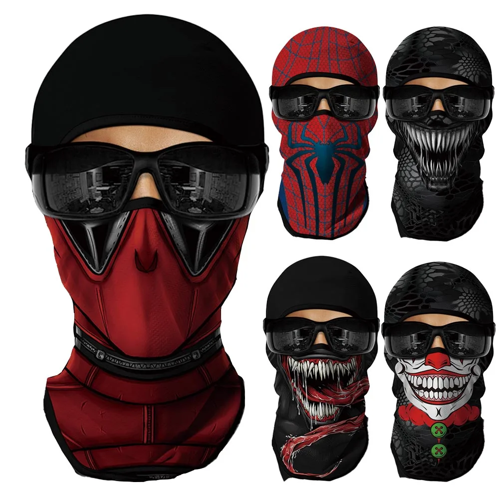 Маска-балаклава Дэдпул Человек-паук летняя маска для супергероя Venom