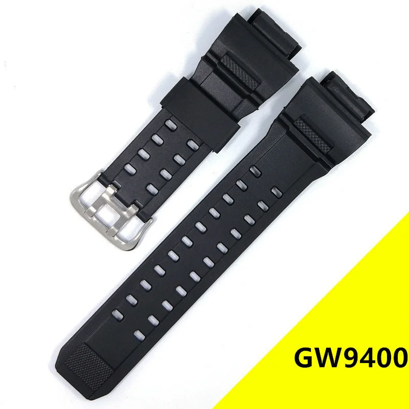 

Ремешок силиконовый для Casio G Shock GW9400 GW 9400, резиновый сменный черный водонепроницаемый браслет для часов, аксессуары