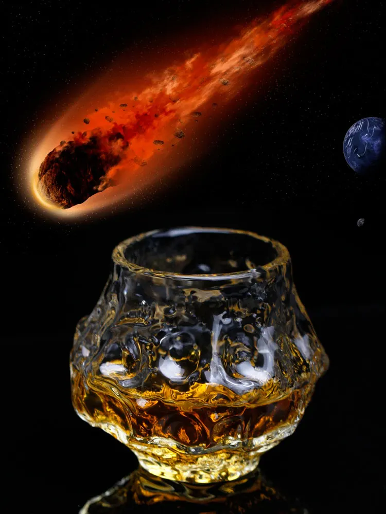 

2021 New European Style Light Luxury Wind Glass Planet Wandering Series-Meteorite Cup Wine Glass Whiskey Cup