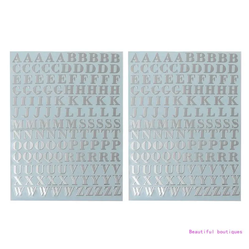 

Металлические наклейки буквы и цифры Copper Paste