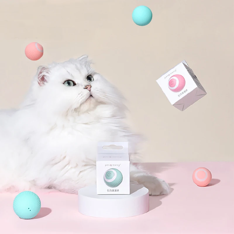 

Электрическая умная кошка с автоматическим вращением, интерактивная игрушка для домашних животных, тренировка, самодвижущийся котенок, то...