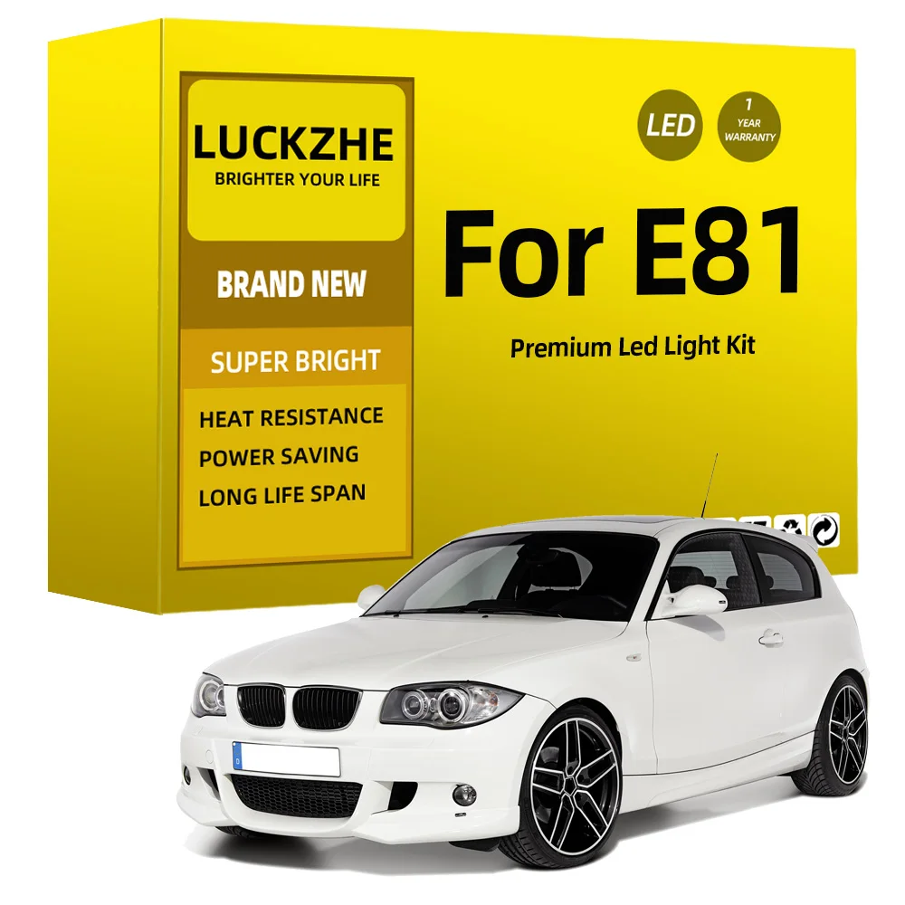 

Car Led Interior Light Kit For BMW 1 Series E81 2007 2008 2009 2010 2011 Led Reading Dome Map Lamp Bulbs Canbus No Error