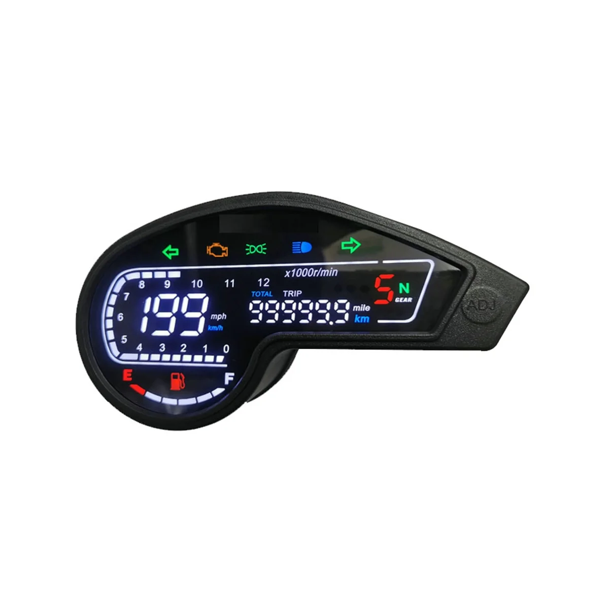 

Motorcycle Digital LED Odometer Speedometer Tachometer for Honda NXR150 125 Bros 2003-2014 CRV XR150 GY200 Mexico Brazil