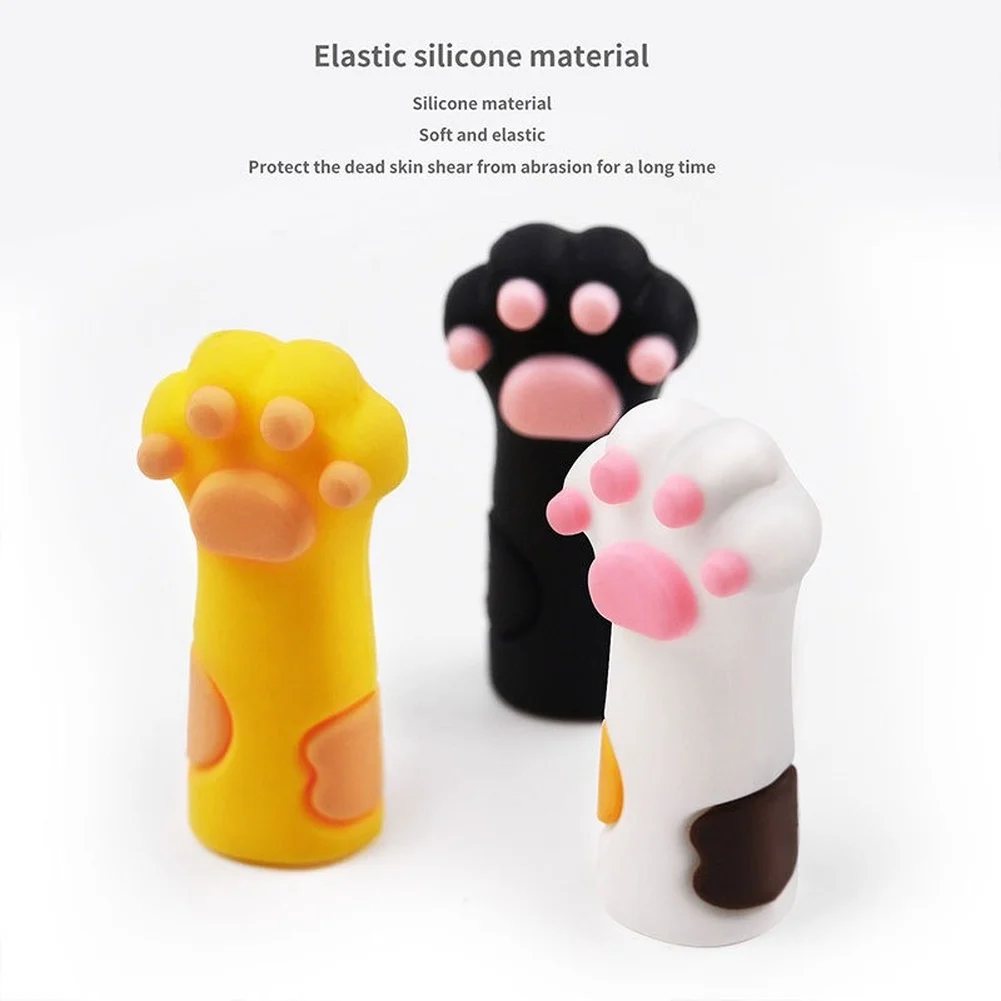 1Pcs Cartoon Cute Nipper Cover Protective Sleeve for Nail Manicure Pedicure Tools Cat Paw Dead Skin Tweezers Cap |