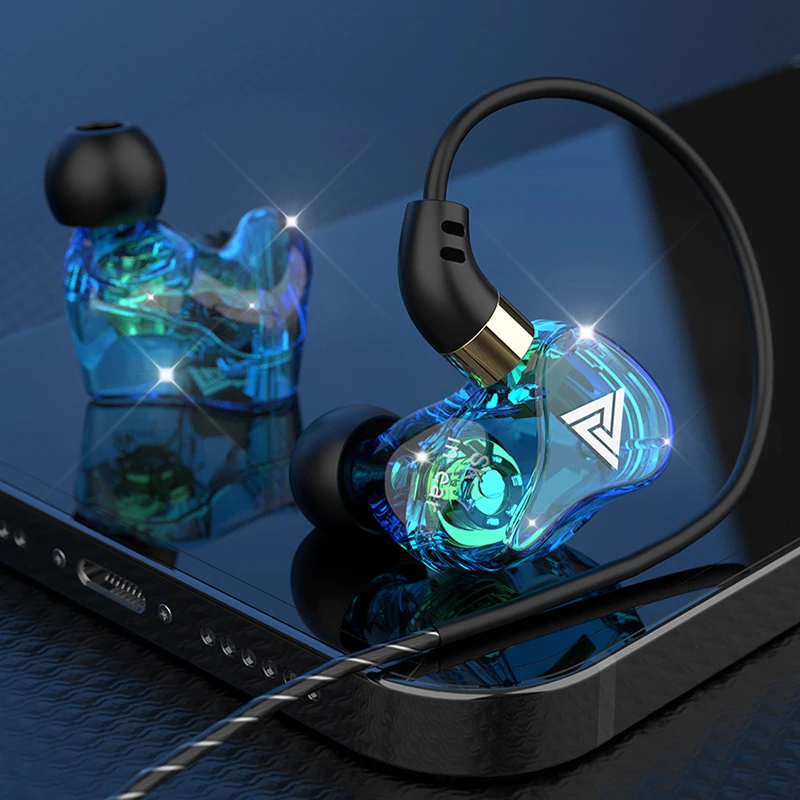

QKZ SK7 HIFI Sound 3.5mm Wired Headphones In-ear Mega Bass MIC Sony Wired Earphones for Xiaomi OPPO AKG Best Wired Headset