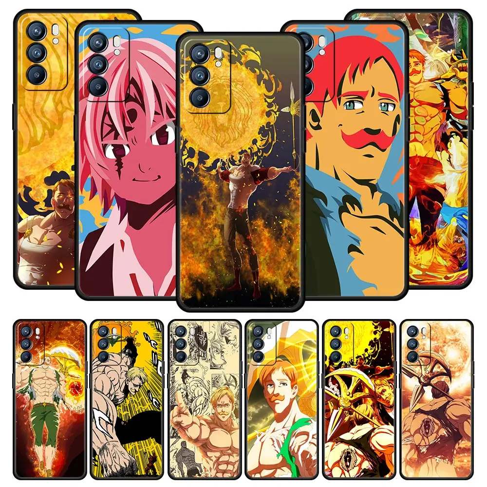 Escanor семи смертных грехов для OPPO Find X5 A54 5G A53 A52 A9 A57 A16 A15 A95 A76 A74 A12 Reno8 Reno6 Pro