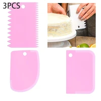 3pcslot dough scraper cake cream diy knife kitchen accessories cuisine kitchenware pastry and bakery accessories cookie cutter