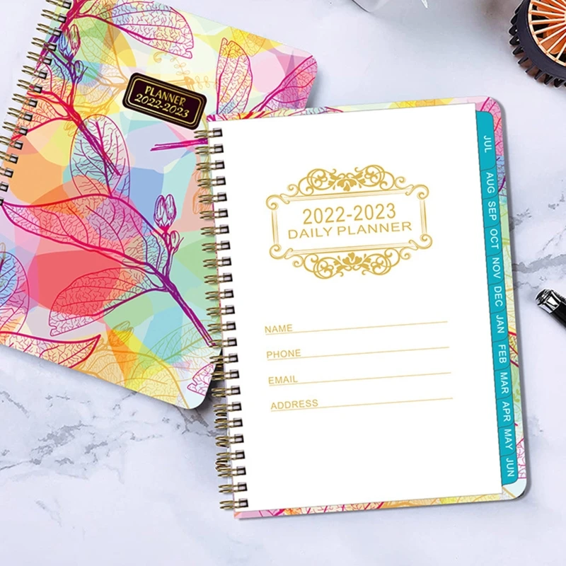 

Блокнот-планировщик на спирали А5, с ежемесячными индексами