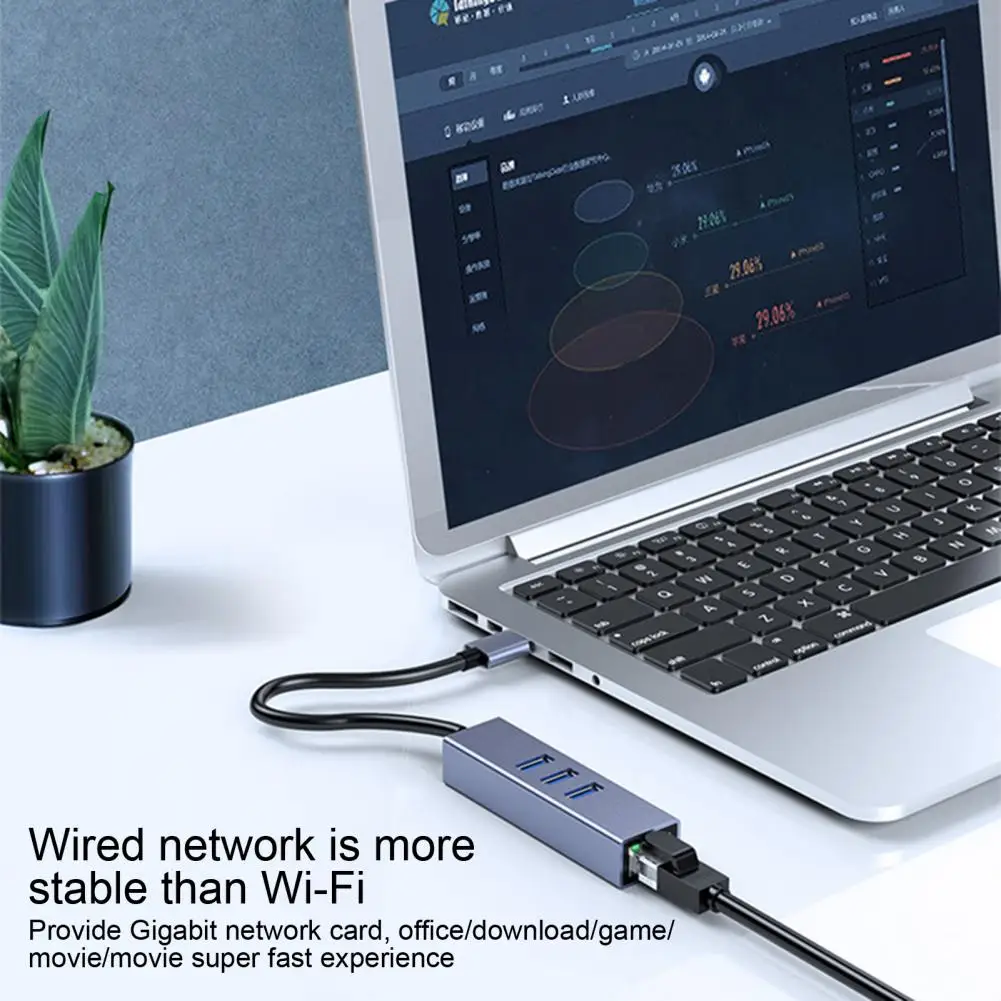 

Разветвитель адаптер надежная быстрая передача компактный адаптер USB 3,0 для Ethernet компьютерные аксессуары