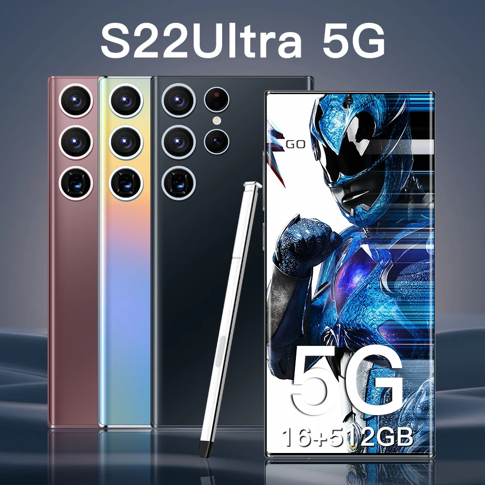 2022 s22ultra smartphone globaleversion 6 8zoll 6800mah celulares smartphone 16512gb handys entsperrt cell phones 5g telefone free global shipping