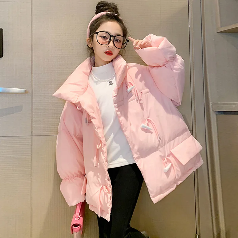 

Girls'cotton-Padded Clothes 2023 New Children's down Cotton-Padded Coat Big Children Winter Clothing Thickened Coat Girls' Weste