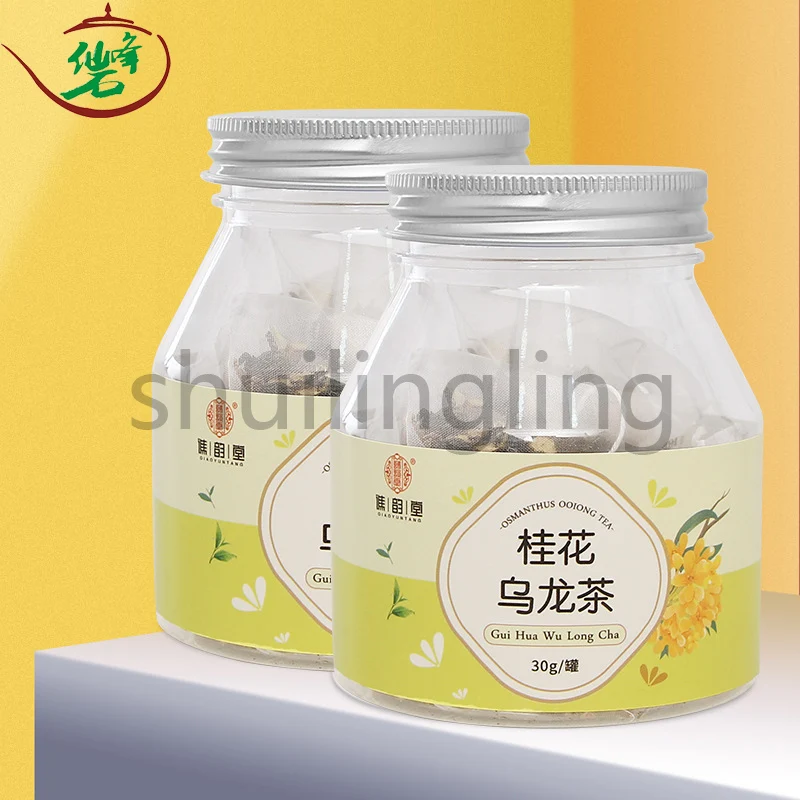 

Чай Osmanthus Oolong 30 г/консервированные 10 пакетов треугольпосылка Osmanthus солодка Oolong фруктовый цветок и трава чай для здоровья
