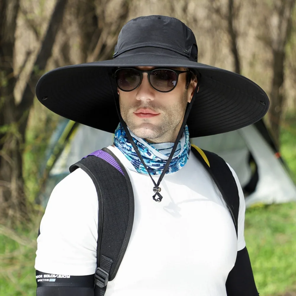 Съемная Водонепроницаемая шляпа в виде ведра для мужчин летняя Солнцезащитная с